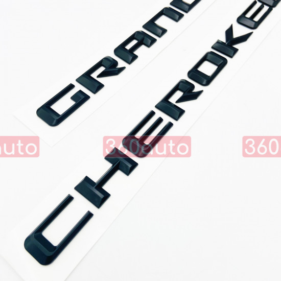 Автологотип шильдик емблема напис Jeep Grand Cherokee 2011-2019 чорний матовий