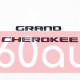 Автологотип шильдик емблема напис Jeep Grand Cherokee 2011-2019 чорний матовий