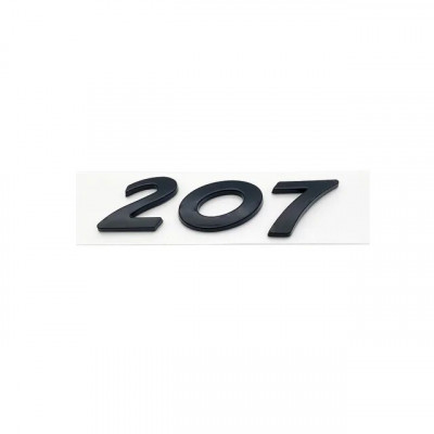 Автологотип шильдик эмблема надпись Peugeot 207 Black Pack Edition