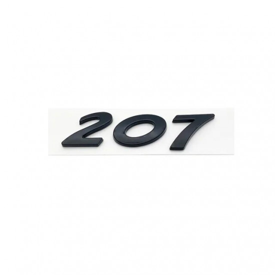 Автологотип шильдик эмблема надпись Peugeot 207 Black Pack Edition