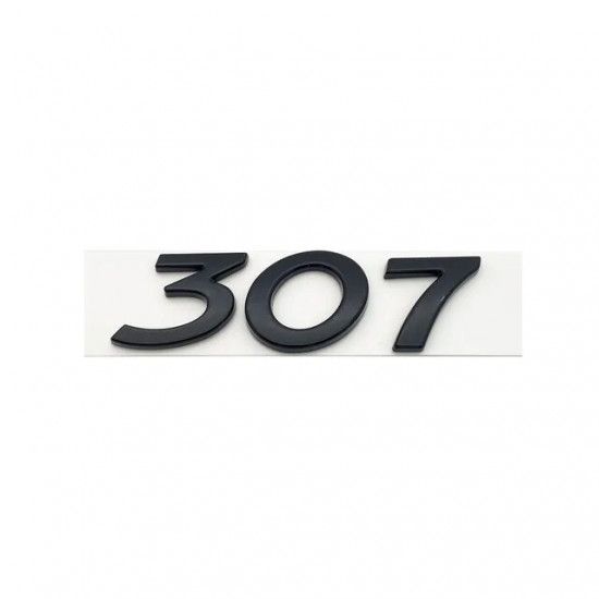 Автологотип шильдик эмблема надпись Peugeot 307 Black Pack Edition