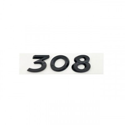 Автологотип шильдик емблема напис Peugeot 308 Black Pack Edition