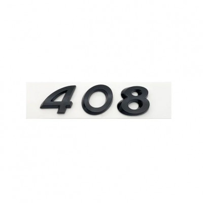 Автологотип шильдик эмблема надпись Peugeot 408 Black Pack Edition
