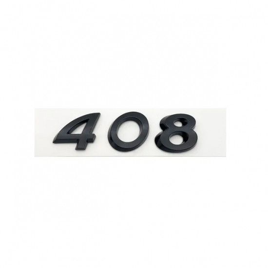 Автологотип шильдик эмблема надпись Peugeot 408 Black Pack Edition