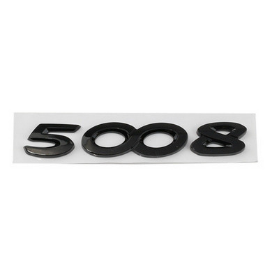 Автологотип шильдик эмблема надпись Peugeot 5008 Black Pack Edition