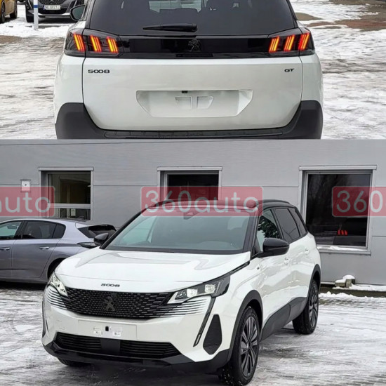 Автологотип емблема напис Peugeot 5008 new Black Pack Edition