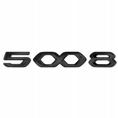 Автологотип шильдик емблема напис Peugeot 5008 new Black Pack Edition