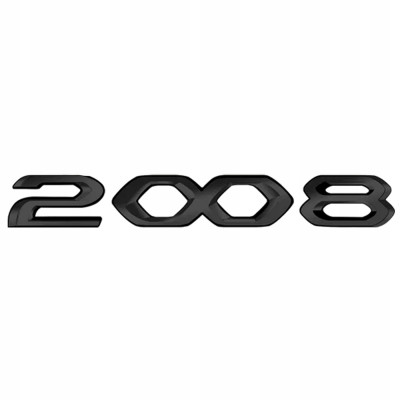 Автологотип шильдик эмблема надпись Peugeot 2008 new Black Pack Edition 98 315 565 DX