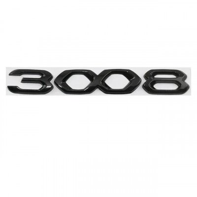 Автологотип шильдик эмблема надпись Peugeot 3008 new Black Pack Edition
