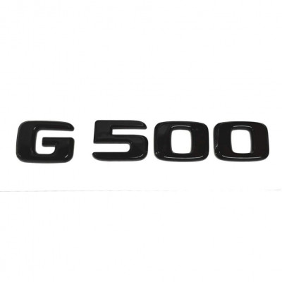 Автологотип шильдик емблема напис Mercedes G500 чорний глянець