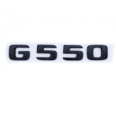Автологотип шильдик эмблема надпись Mercedes G550 черный глянец