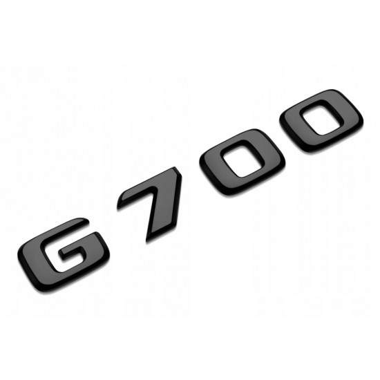 Автологотип шильдик эмблема надпись Mercedes G700 черный глянец