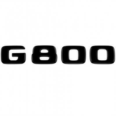Автологотип шильдик емблема напис Mercedes G800 чорний глянець