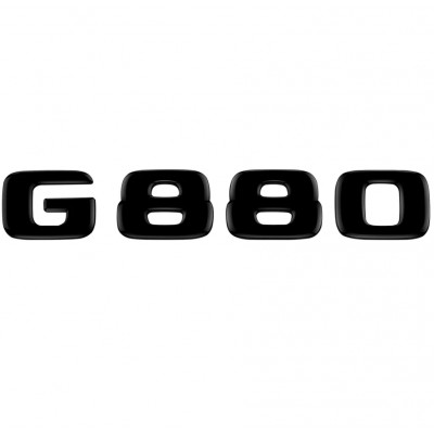 Автологотип шильдик эмблема надпись Mercedes G880 черный глянец