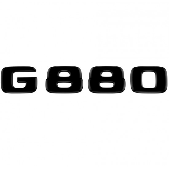 Автологотип шильдик емблема напис Mercedes G880 чорний глянець