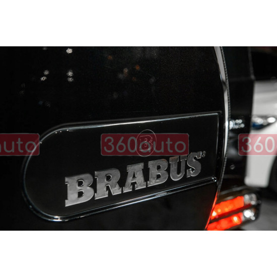 Накладка кришки запасного колеса Brabus на Mercedes G-Class W463 чорна глянцева
