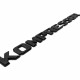 Автологотип шильдик емблема напис Mercedes Kompressor чорний глянець 245мм