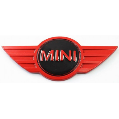 Автологотип шильдик емблема напис Mini Black Red