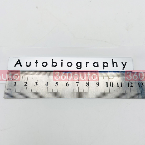 Автологотип шильдик эмблема надпись Land Range Rover Autobiography 2024 silver