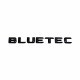 Автологотип шильдик эмблема надпись Mercedes Bluetec 2014-2016 черный глянец 156мм