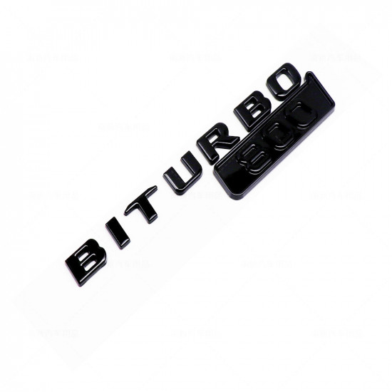 Автологотип шильдик емблема напис Biturbo 800 Mercedes G-class black
