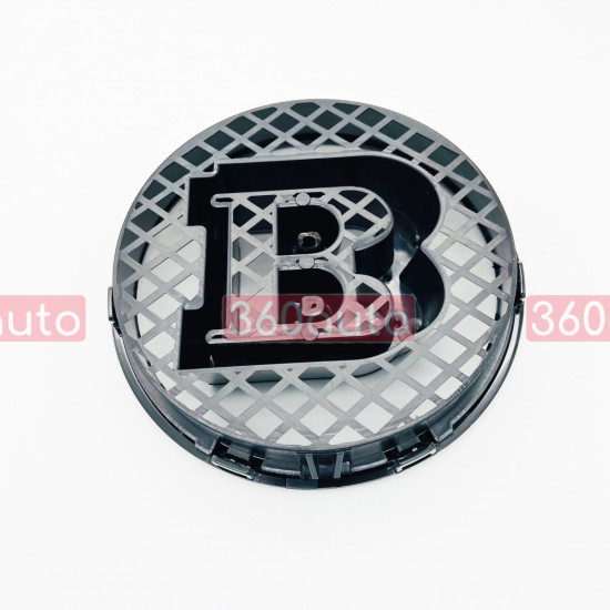 Емблема в решітку радіатора Brabus на Mercedes G-Class W463 G63 G65 G500 G550 Black