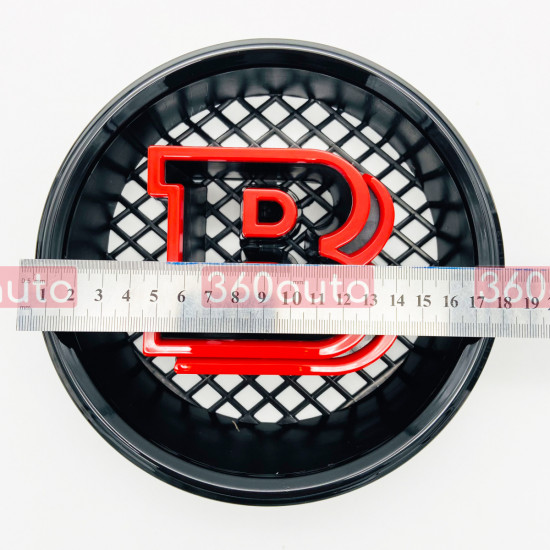 Емблема в решітку радіатора Brabus на Mercedes G-Class W463 G63 G65 G500 G550 Black Red