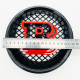 Эмблема в решетку радиатора Brabus на Mercedes G-Class W463 G63 G65 G500 G550 Black Red