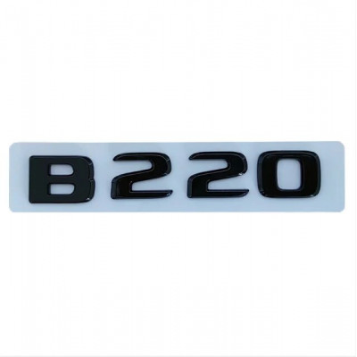 Автологотип шильдик эмблема надпись Mercedes B220 gloss black