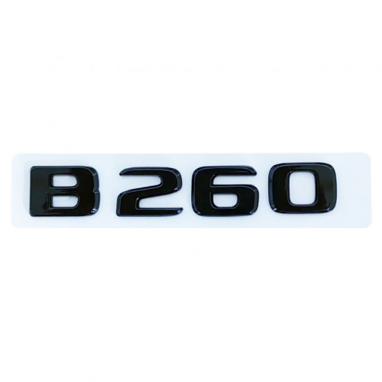 Автологотип шильдик эмблема надпись Mercedes B260 gloss black
