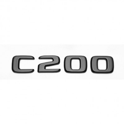 Автологотип шильдик эмблема надпись Mercedes C200 gloss black