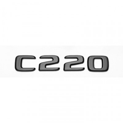 Автологотип шильдик эмблема надпись Mercedes C220 gloss black