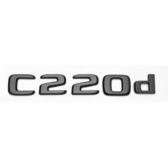 Автологотип шильдик емблема напис Mercedes C220d gloss black