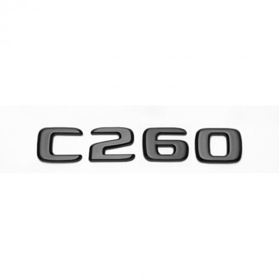 Автологотип шильдик эмблема надпись Mercedes C260 gloss black