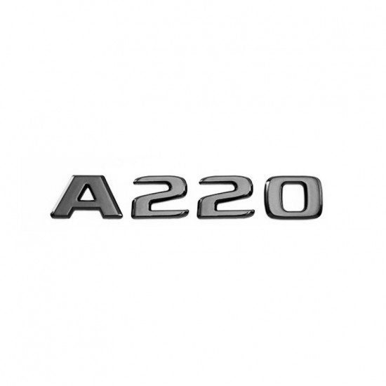 Автологотип шильдик эмблема надпись Mercedes A220 gloss black