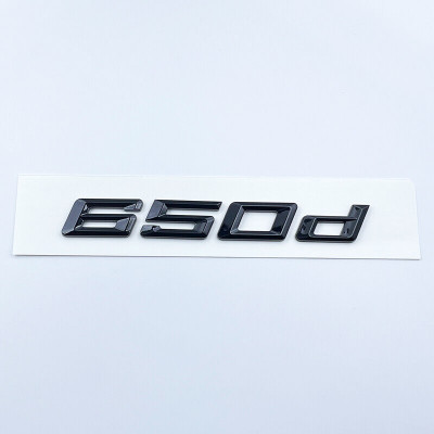 Автологотип шильдик емблема напис BMW 650d Black Shadow Edition