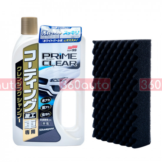 Автошампунь Soft99 Prime Clear Shampoo 750 мл для авто покрытых защитными составами