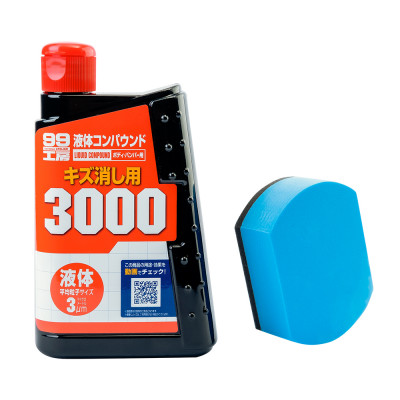 Абразивный состав Soft99 Super Liquid Compoud 3000 300 мл для ручной полировки