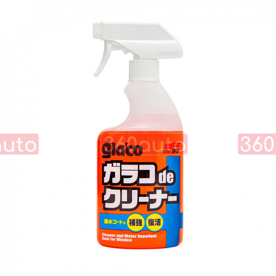 Очисник скла Soft99 Glaco De Cleaner 400 мл з гідрофобним ефектом