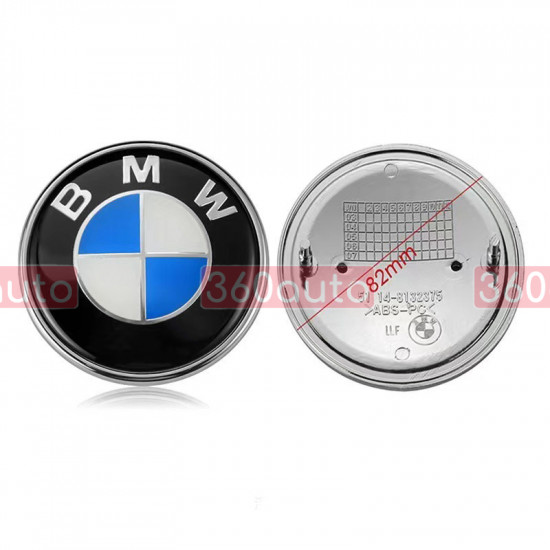 Автологотип шильдик емблема BMW X6 G06 2019-2024 синьо-біла задня подіум