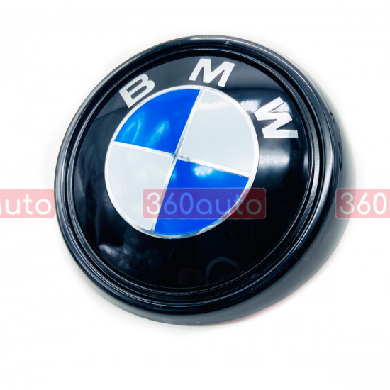 Автологотип емблема BMW X3 F25 2010-2017 синьо-біла задня чорний подіум