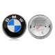 Автологотип шильдик эмблема BMW 7 F01, F02, F04 2008-2012 сине-белая задняя