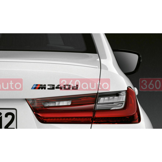 Автологотип шильдик эмблема надпись BMW M340d Black Shadow Edition