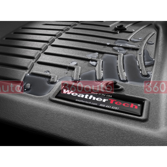 3D килимки для Jeep Grand Cherokee 2021- чорні задні WeatherTech 4416965