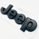 Автологотип шильдик емблема Jeep Grand Cherokee 5UY60DX8AA 185x62 чорний матовий на кришку багажника