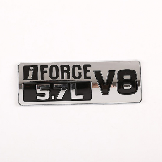 Автологотип шильдик эмблема надпись Toyota Tundra Sequoia iForce 5.7L V8 хром