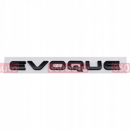 Автологотип емблема напис Range Rover Evoque Black на кришку багажника
