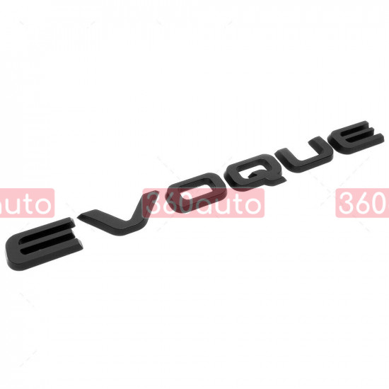 Автологотип емблема напис Range Rover Evoque Black матовий на кришку багажника