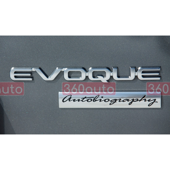 Автологотип емблема напис Range Rover Evoque Silver на кришку багажника