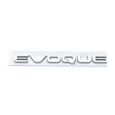 Автологотип емблема напис Range Rover Evoque Silver на кришку багажника